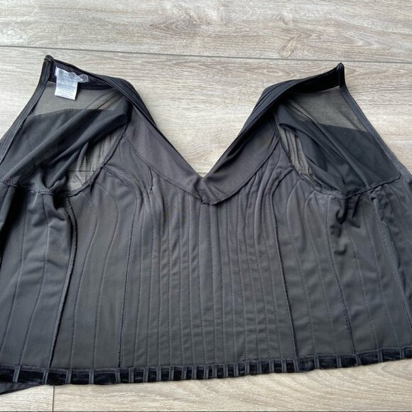 Vintage Concepts Conrad C Velvet Lace Mixed Media Top - Picture 14 of 16